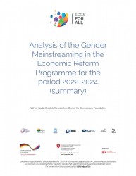 Analysis of the Gender Mainstreaming in the Economic Reform Programme for the period 2022-2024 (summary)