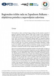 Regionalno tržište rada na Zapadnom Balkanu - objektivna potreba u nepovoljnim uslovima