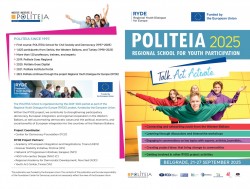 POLITEIA – Regional School for Youth Participation 2025 (leaflet)