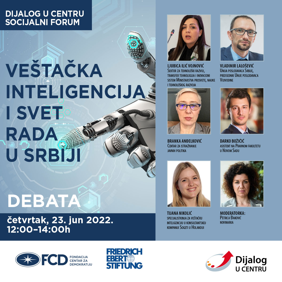 Debata „Veštačka inteligencija i svet rada u Srbiji“ (FOTO, VIDEO)