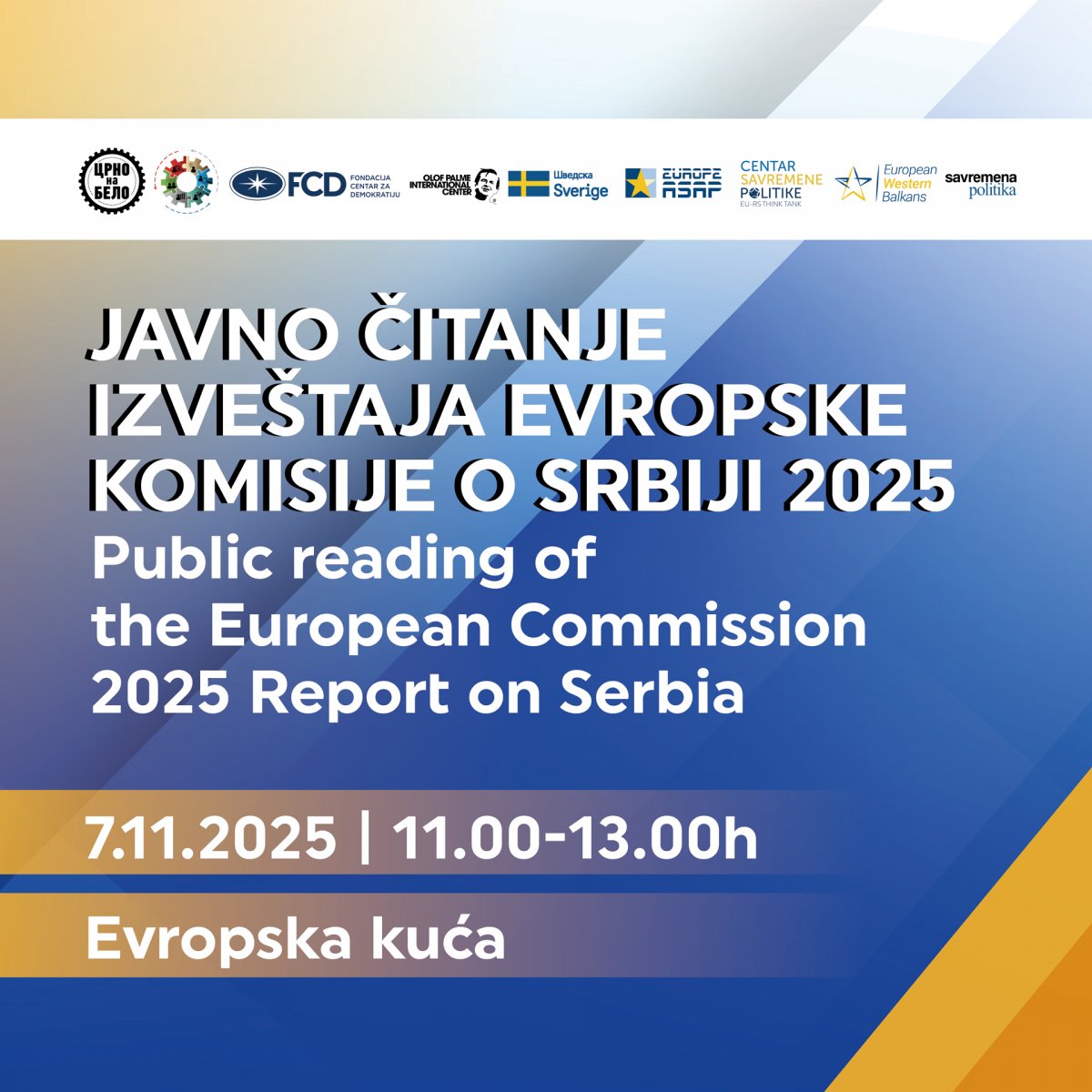 Public reading of the European Commission’s report on Serbia 2025