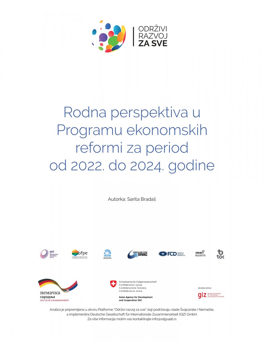 Rodna perspektiva u Programu ekonomskih reformi za period od 2022. do 2024. godine
