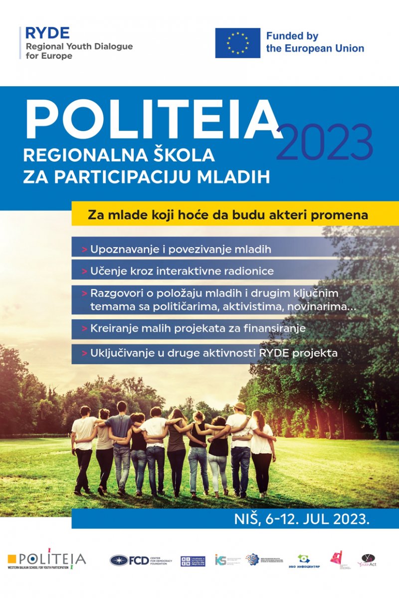 POLITEIA regionalna škola za participaciju mladih 2023 (liflet)